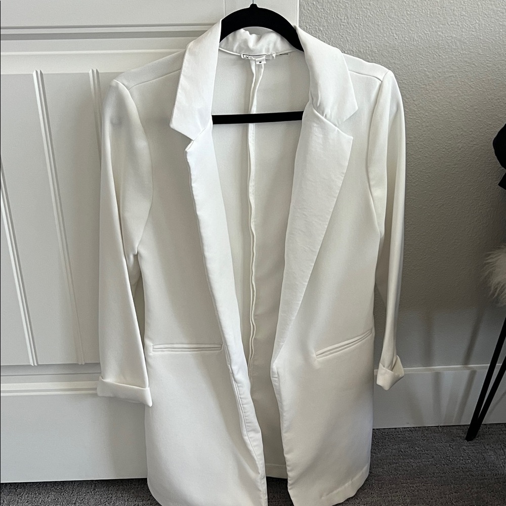 Elegant White Women's Blazer